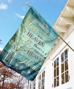 heaven in our home dragonfly flag 5917