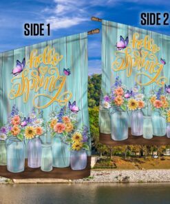 hello spring, welcome spring flag tpt644f 3571