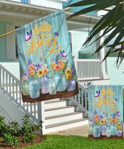 hello spring, welcome spring flag tpt644f 5186