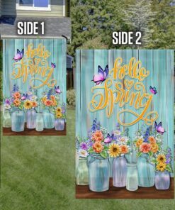 hello spring, welcome spring flag tpt644f 7405