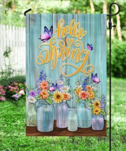 hello spring, welcome spring flag tpt644f 7572