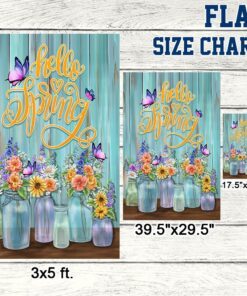 hello spring, welcome spring flag tpt644f 8525