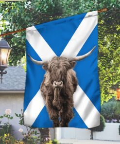 highland cattle scotland flag lnt254f 1403