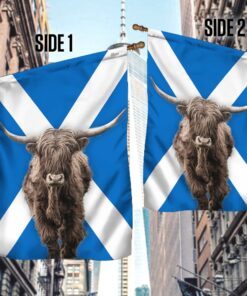 highland cattle scotland flag lnt254f 2902
