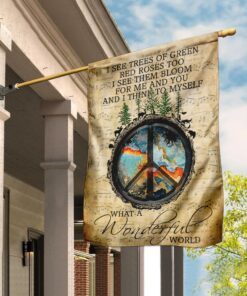 Hippie. And I Think To Myself What A Wonderful World Flag