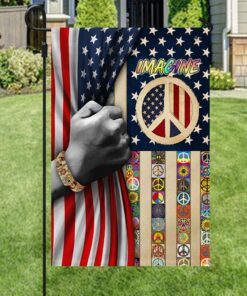 hippie american flag hippie peace sign lha2092f 3767