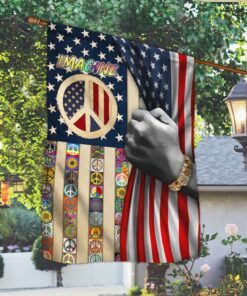 hippie american flag hippie peace sign lha2092f 3863