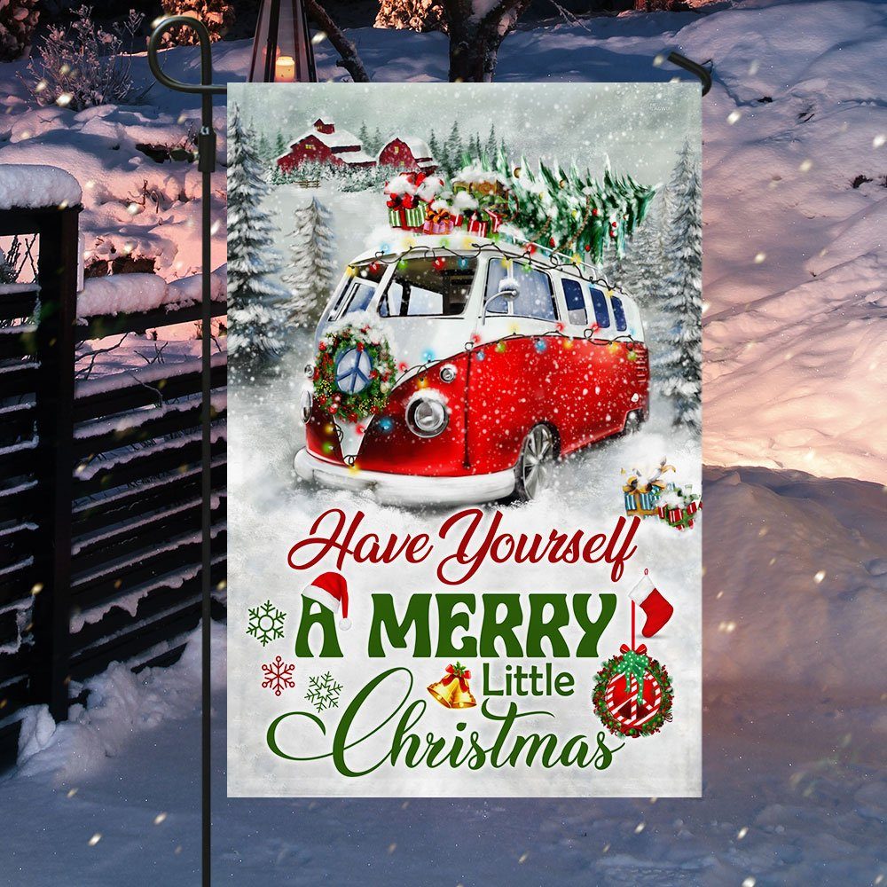 Hippie Christmas Flag Have Yourself A Merry Little Christmas DDH2973F - Image 5