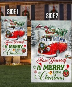 hippie christmas flag have yourself a merry little christmas ddh2973f 5650