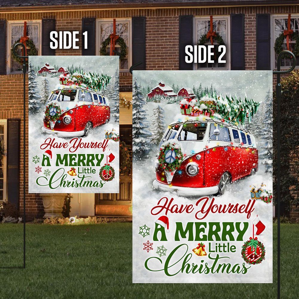Hippie Christmas Flag Have Yourself A Merry Little Christmas DDH2973F - Image 6