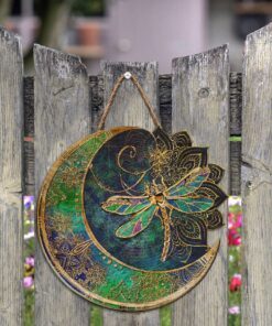 hippie custom wooden sign dragonfly anl152wd 1239