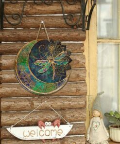 hippie custom wooden sign dragonfly anl152wd 3781