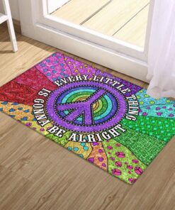 hippie doormat every little thing is gonna be alright trn1460dm 6040