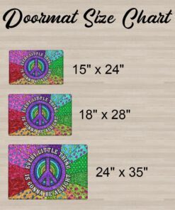 hippie doormat every little thing is gonna be alright trn1460dm 7114