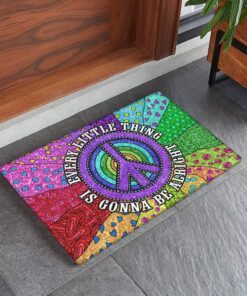 hippie doormat every little thing is gonna be alright trn1460dm 7763