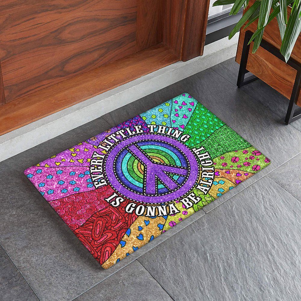 Hippie Doormat Every Little Thing Is Gonna Be Alright TRN1460DM - Image 2