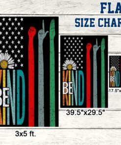 hippie flag be kind lnt330f 4163