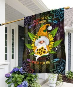 Hippie Flag Gnome. Enjoy The Space ANL249F