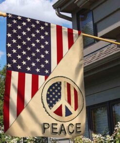 hippie flag peace hippie american us flag trl1622f 6521