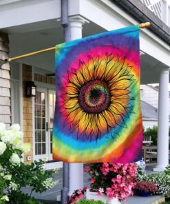 Hippie Flag Tie Dye Hippie Sunflower TQN241F