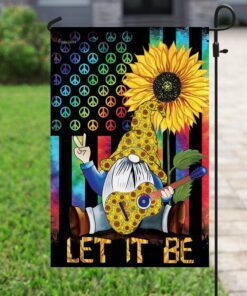 hippie gnome. let it be flag 3750