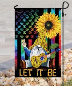 hippie gnome. let it be flag 6959