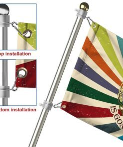 hippie grommet flag, every little thing is gonna be alright qnk04gf 6173