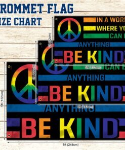 hippie grommet flag in a world where you can be anything be kind bnt485gf 7916