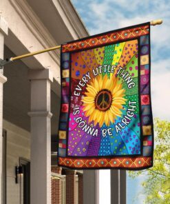 Hippie Sunflower Flag