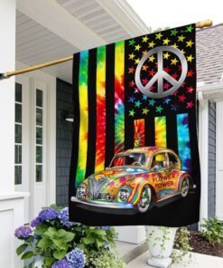Hippie Vintage Car Flag TQN345F