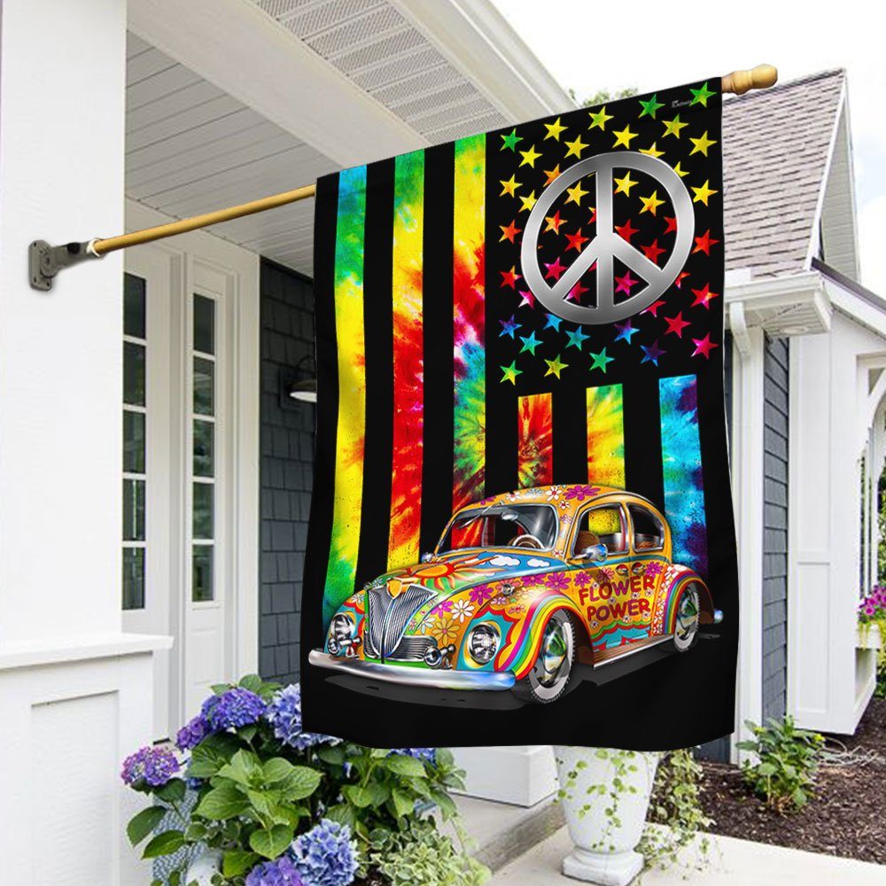 Hippie Vintage Car Flag TQN345F