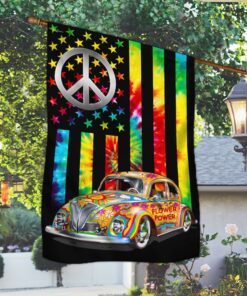 hippie vintage car flag tqn345f 3951