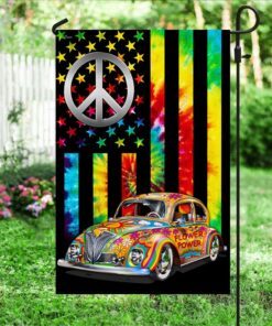 hippie vintage car flag tqn345f 8222