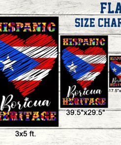 hispanic heritage boricua puerto rico flag tqn1113f 7111