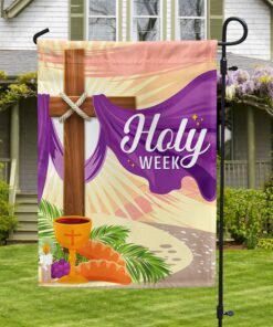 Holy Week Easter Cross Christian Flag TQN947F