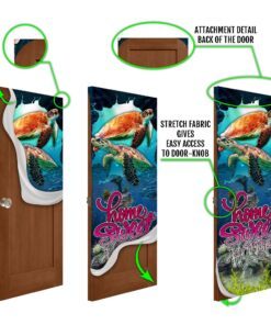 home sweet home. turtle lover door cover 3225