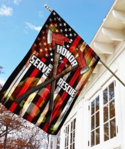 honor serve rescue american firefighter flag 3026