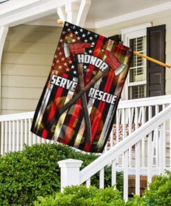 honor serve rescue american firefighter flag 4963