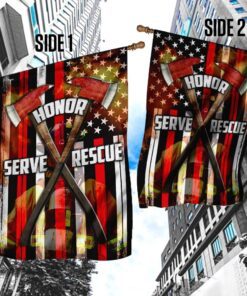 honor serve rescue american firefighter flag 5223