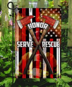 honor serve rescue american firefighter flag 7139