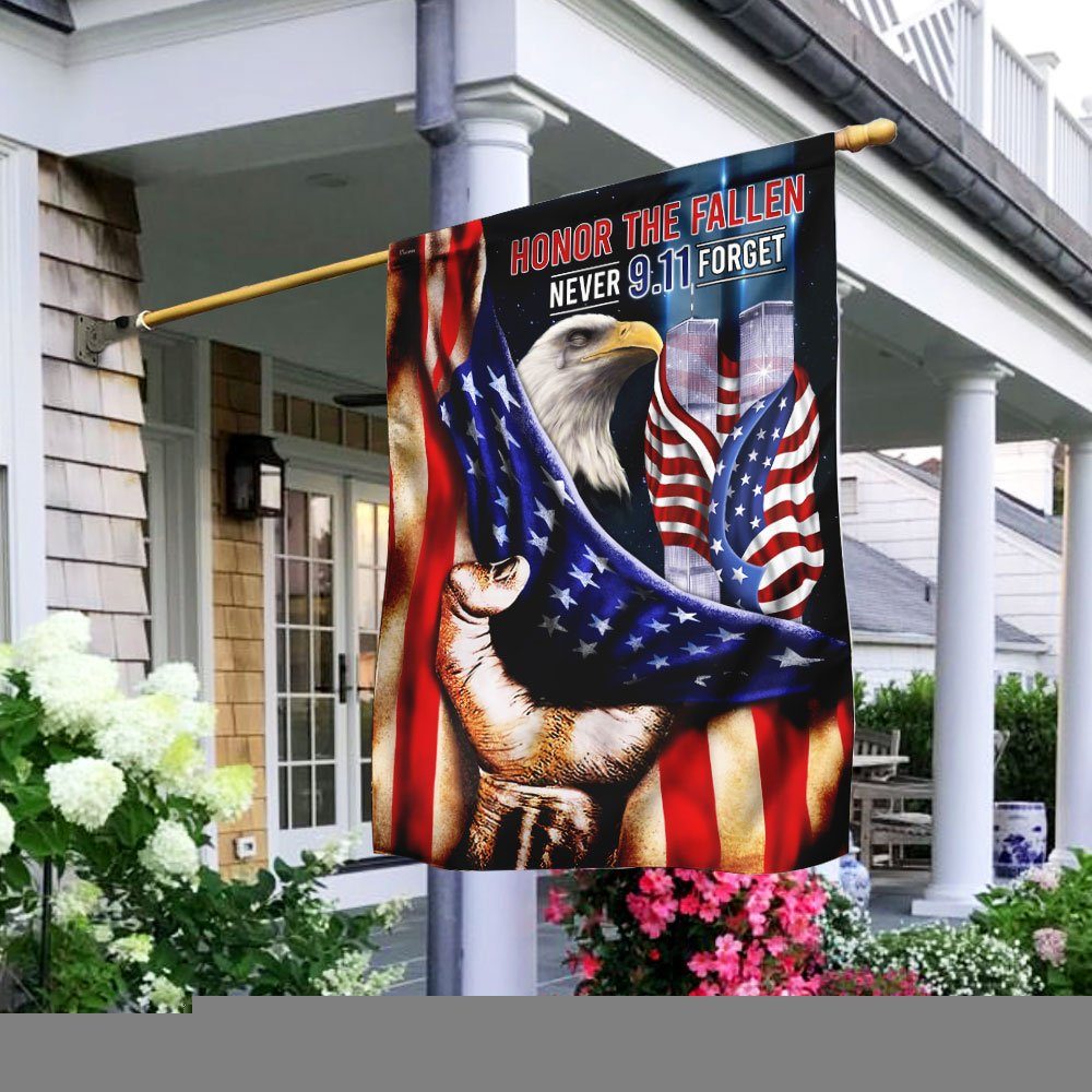 Honor The Fallen Never Forget 9.11 Flag TRL1168F