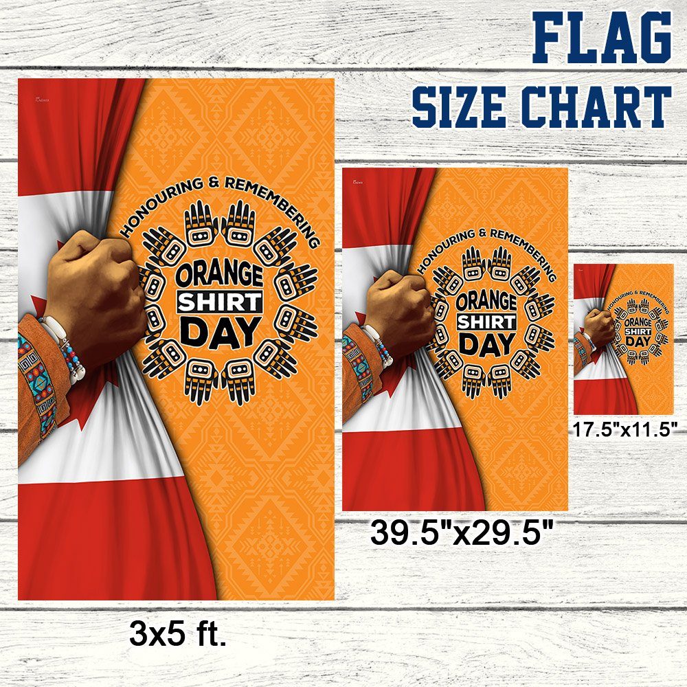 Honouring And Remembering Orange Shirt Day Canada Indigenous Flag TPT256F - Image 8