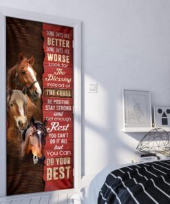 horse. some days are better door cover 3425