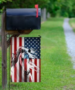 horse american flag 2066