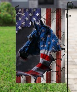 horse american flag 2539