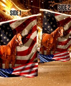 horse american flag 4250