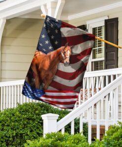 horse american flag 4533