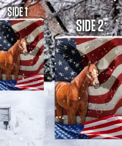 horse american flag 4777
