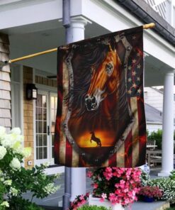 Horse American Flag