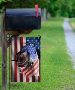 horse american flag 5360
